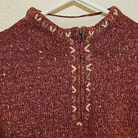 - Woolrich Ruby Ramie 1/4 Zip multicolor  Pullover Sweater - Size S - Picture 2 of 9